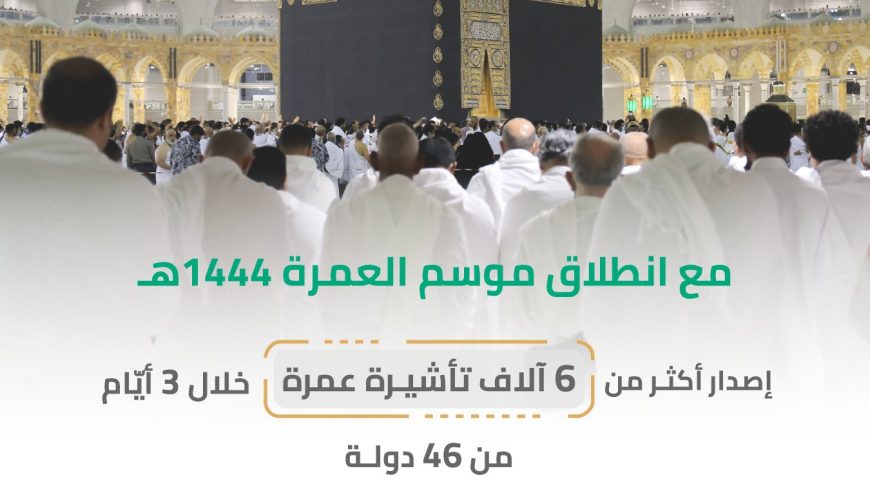 انطلاق موسم العمرة 1444ه